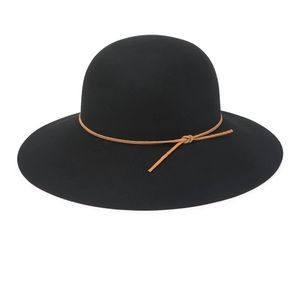 Phenix 100% Wool Hat Leather Trim